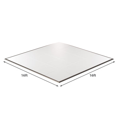 California Portable Dance Floor | White Laminate Dance Floor Kit | 4'x4' Panels