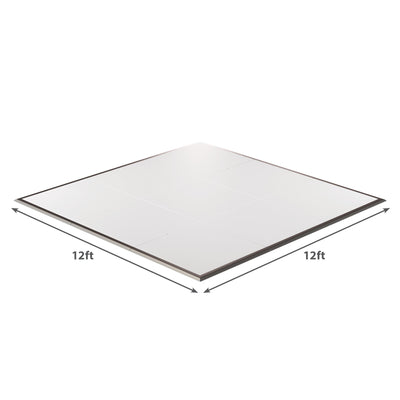 California Portable Dance Floor | White Laminate Dance Floor Kit | 4'x4' Panels