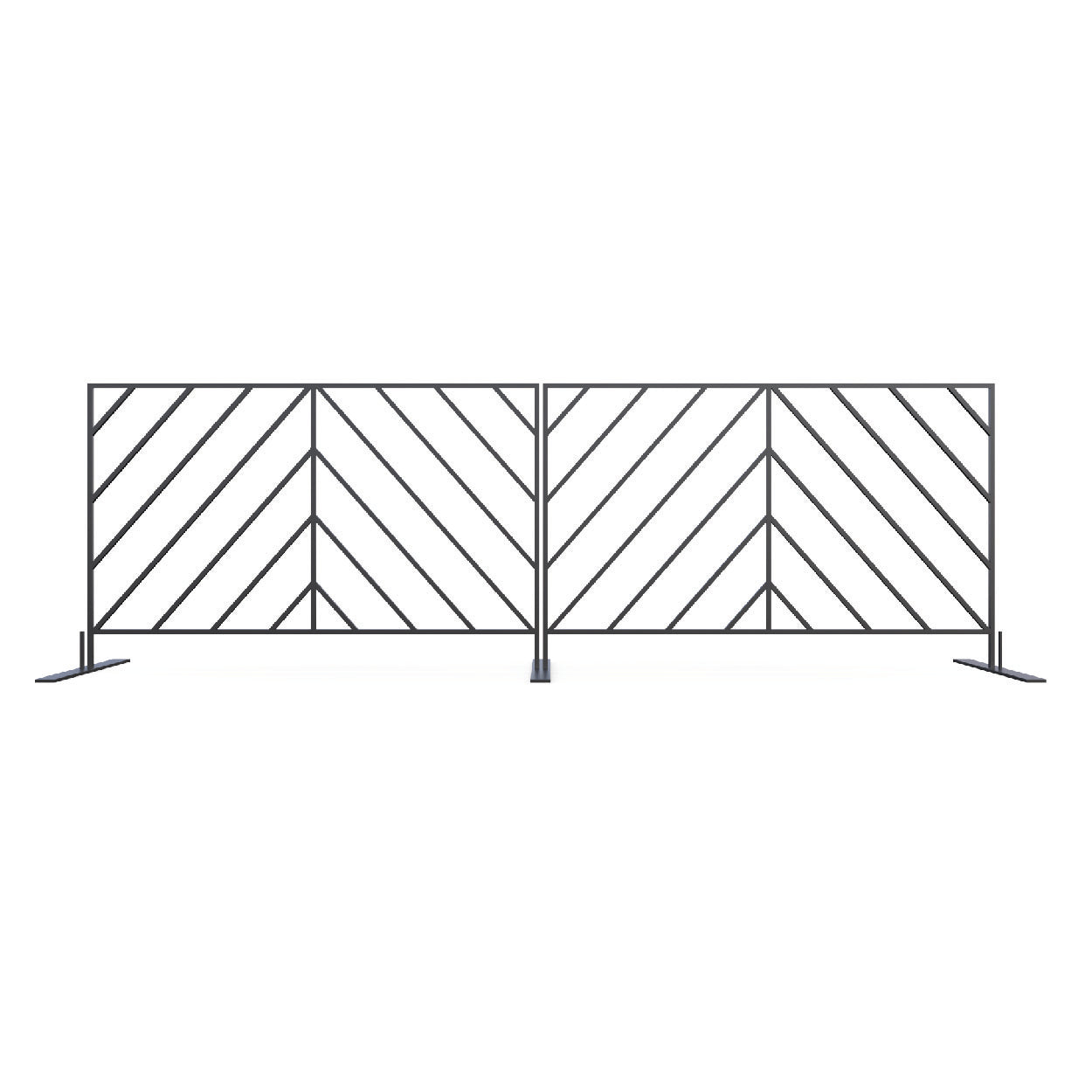 Mod-Elite Fence | Black | 120ft Kit with Cart