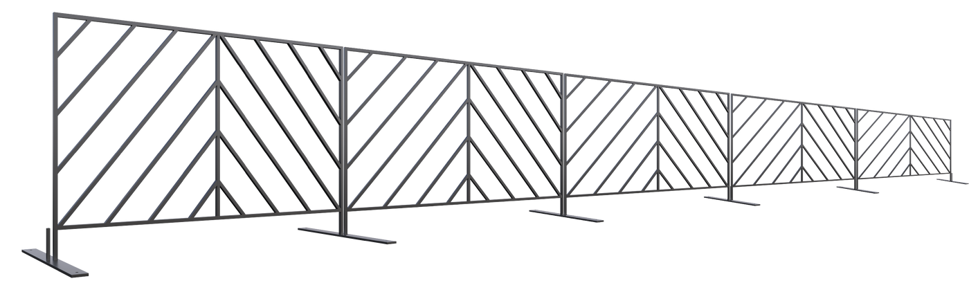 Mod-Elite Fence | Black | 300ft Kit with Cart