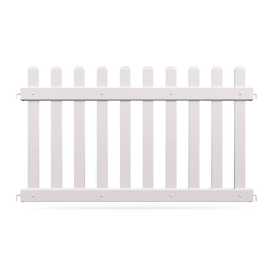 Mod-Fence White 6ft Mod-Picket Event Fence