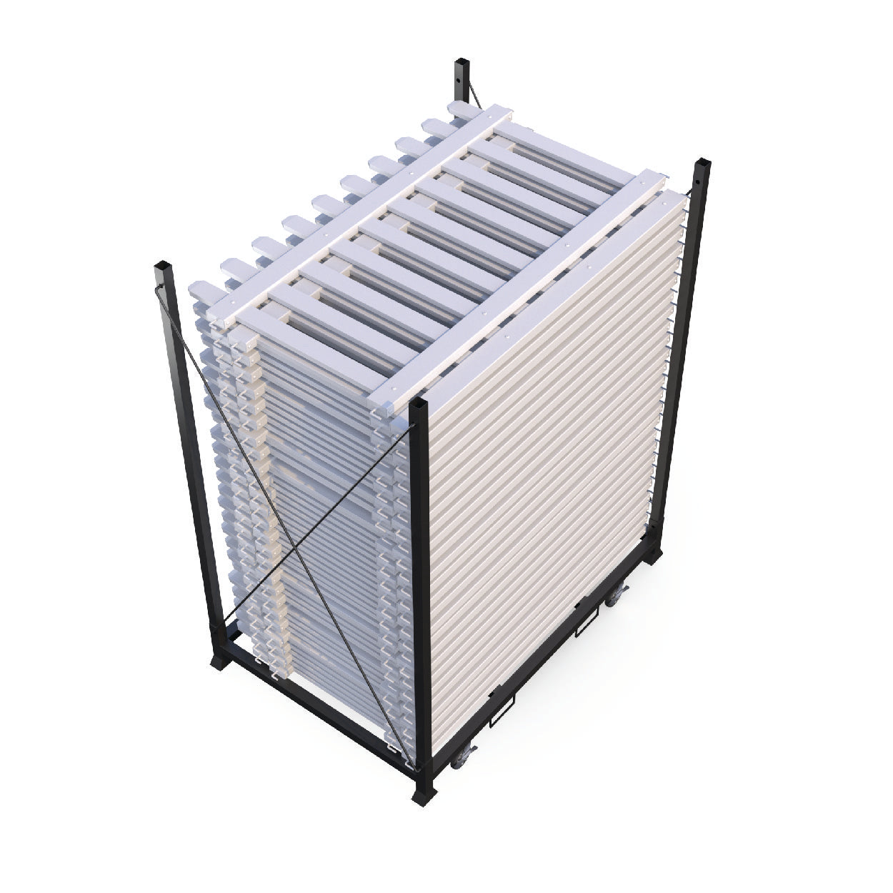 Mod-Fence Cart | Holds up to 50 panels