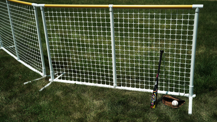 Jones-Sports Pocket Garden Fence – 4′ X 100′ – Green/Orange – Baseball Outfield, Snow Fence
