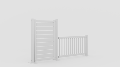 Mod-Privacy 6'x20' Kit | 5 Panels, 6 Posts