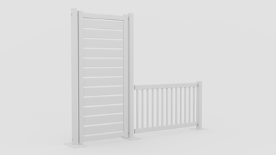 Mod-Privacy 8'x20' Kit | 5 Panels, 6 Posts