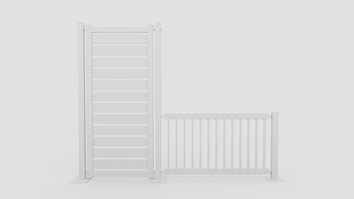 Mod-Privacy 8'x20' Kit | 5 Panels, 6 Posts