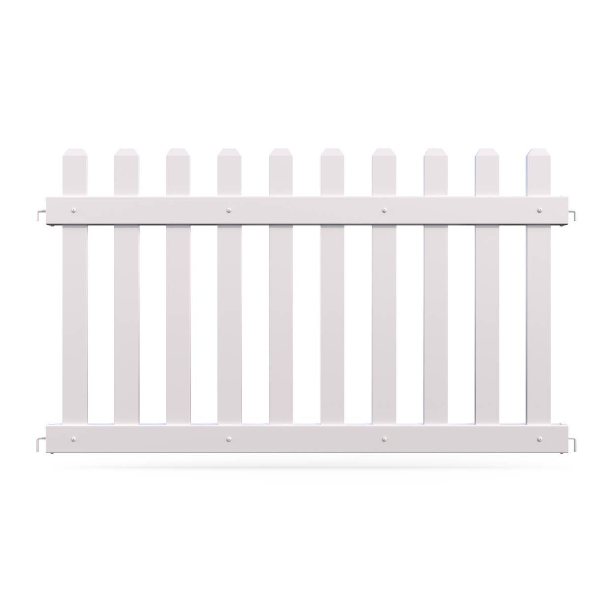 Mod-Fence White 6ft Mod-Picket Event Fence